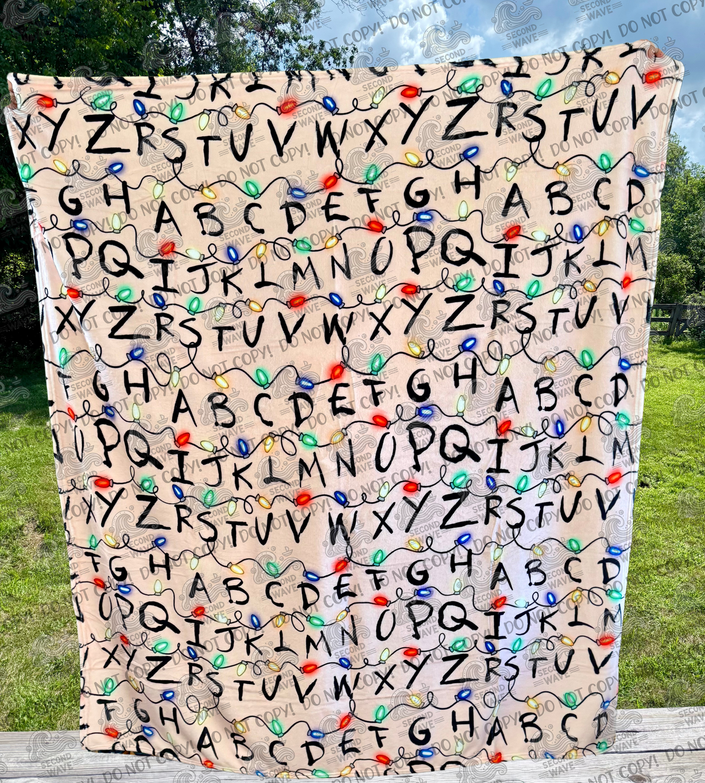 Sthings Letter and Lights 50x60 Inch Blanket