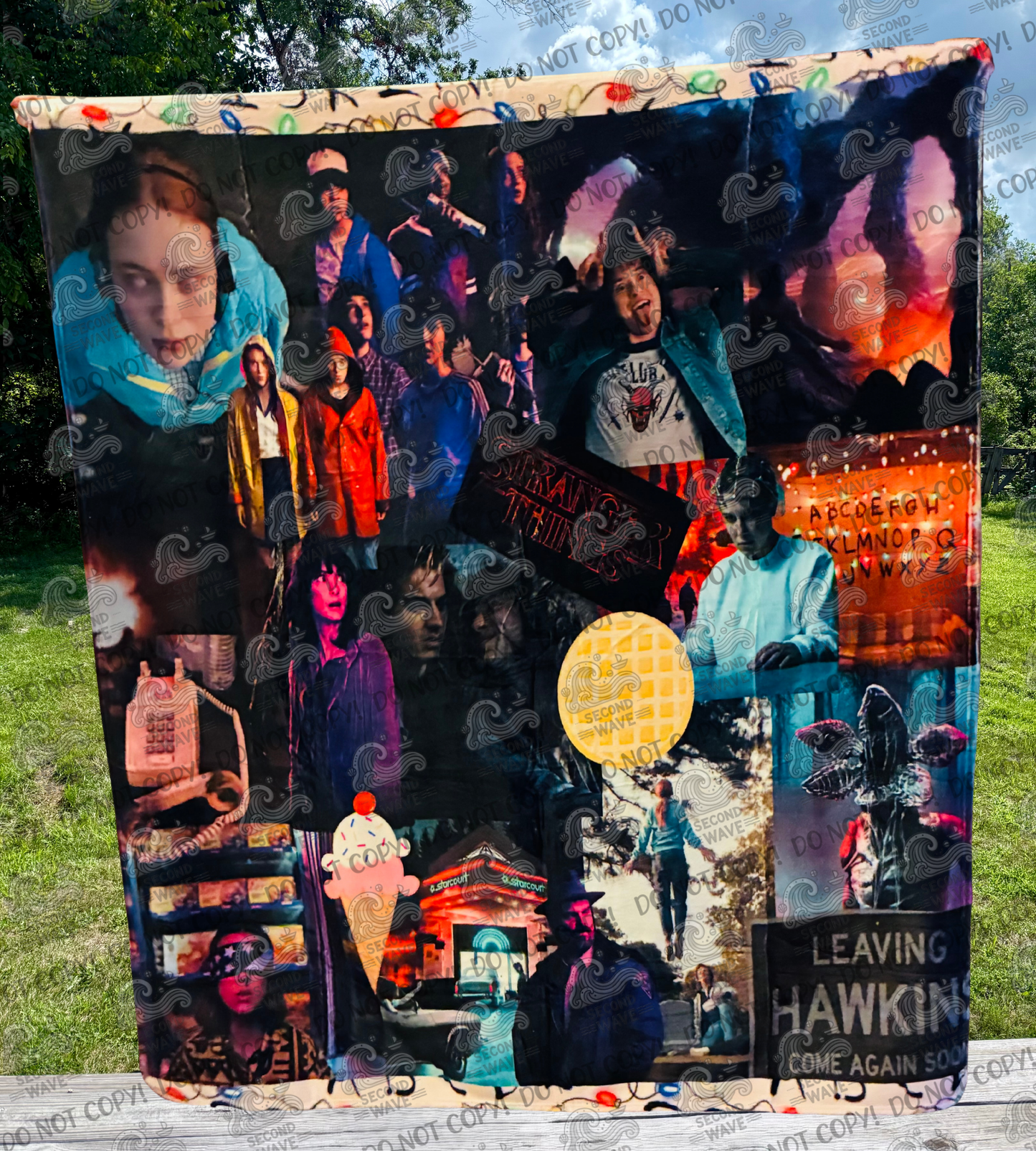 Sthings Mix Up With Waffle 50x60 Inch Blanket