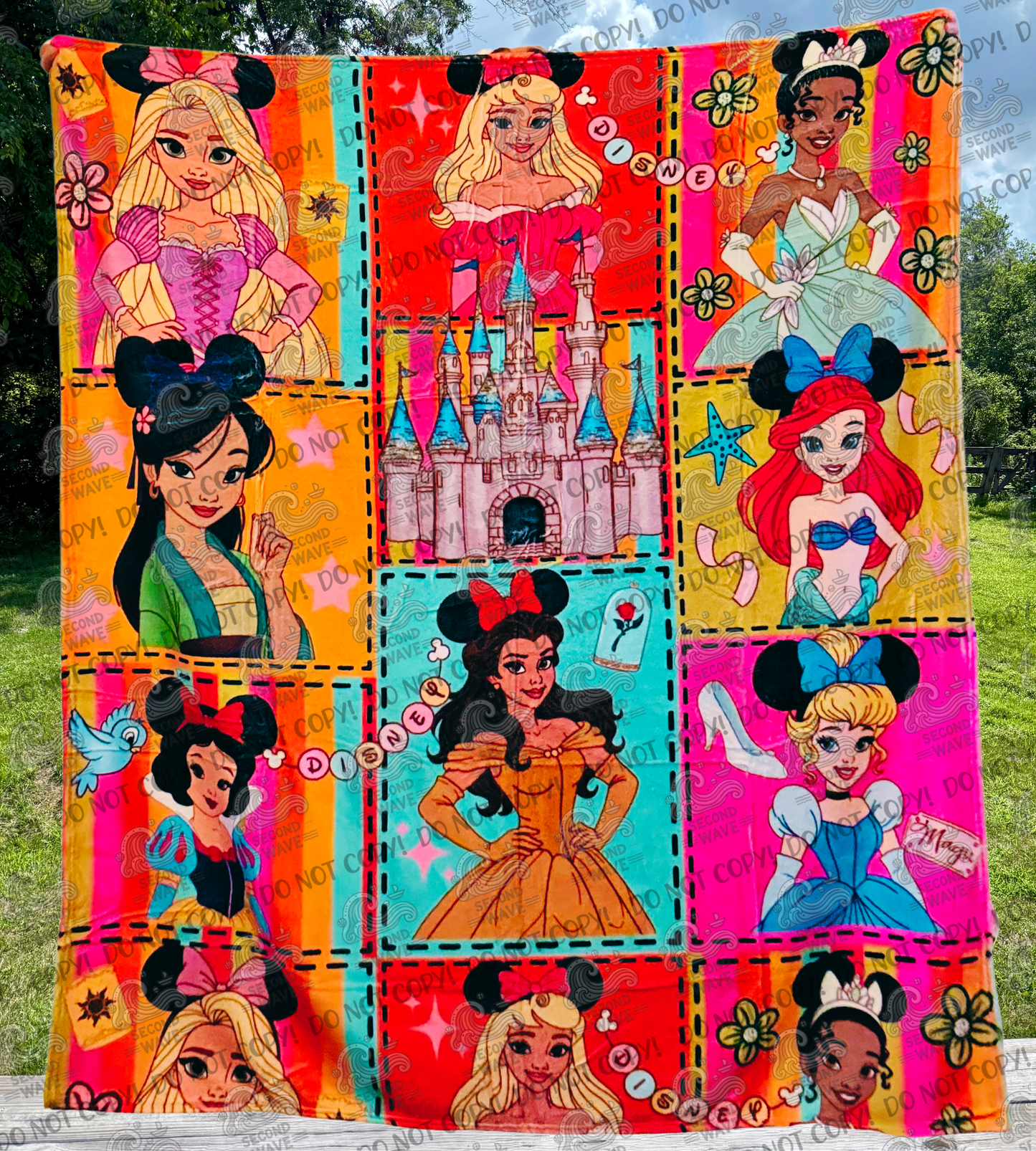 D!$NeY Princesses With Ears Full Design 50x60 Inch Blanket