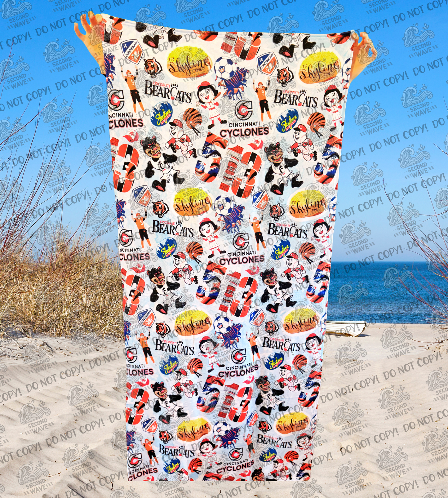 Cincy Mashup Beach Towel