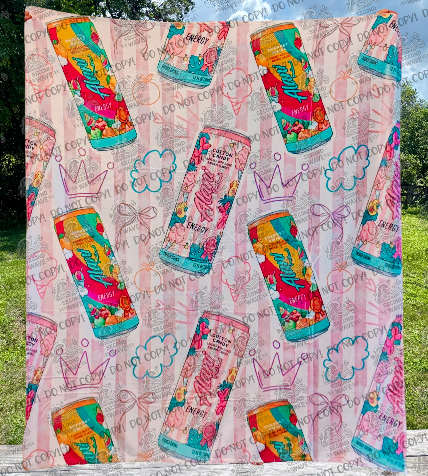 Energy Drink AN Cotton Candy 50x60 Inch Blanket