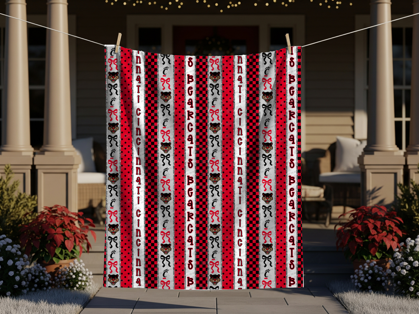 PREORDER UCincinnati Stripes Blanket