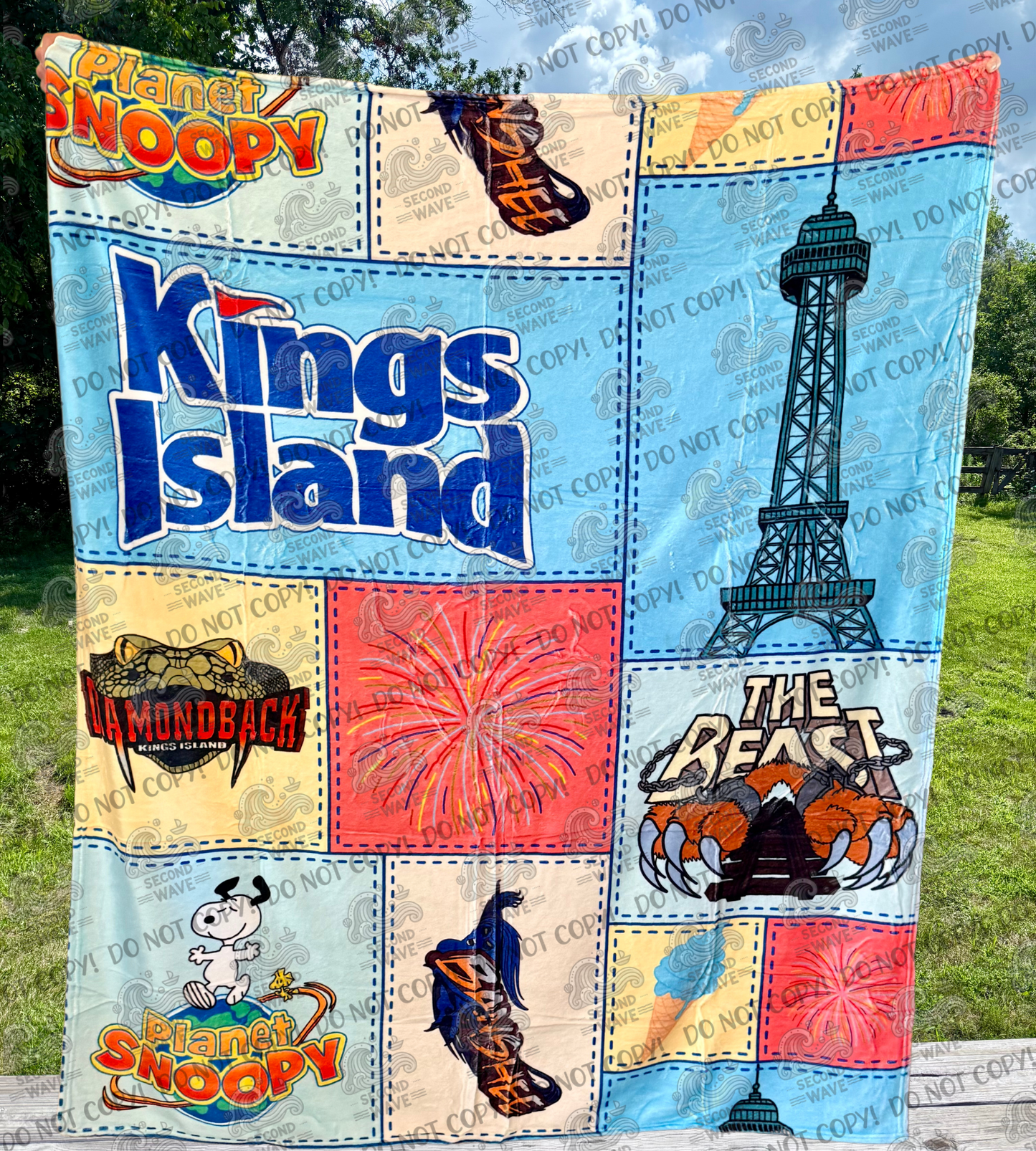 KI Patchwork 50x60 Inch Blanket
