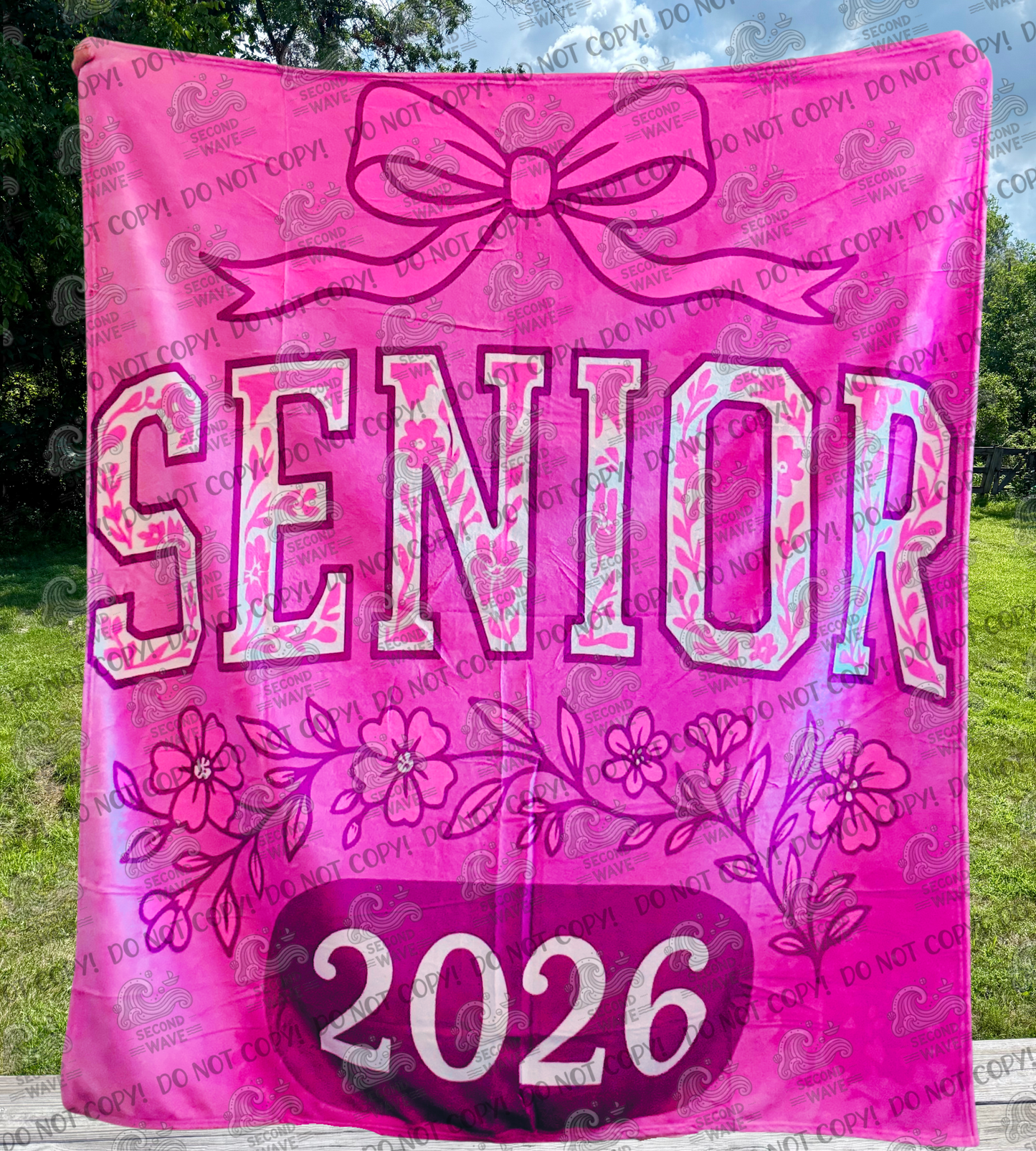 Senior Pink 2026 50x60 Inch Blanket