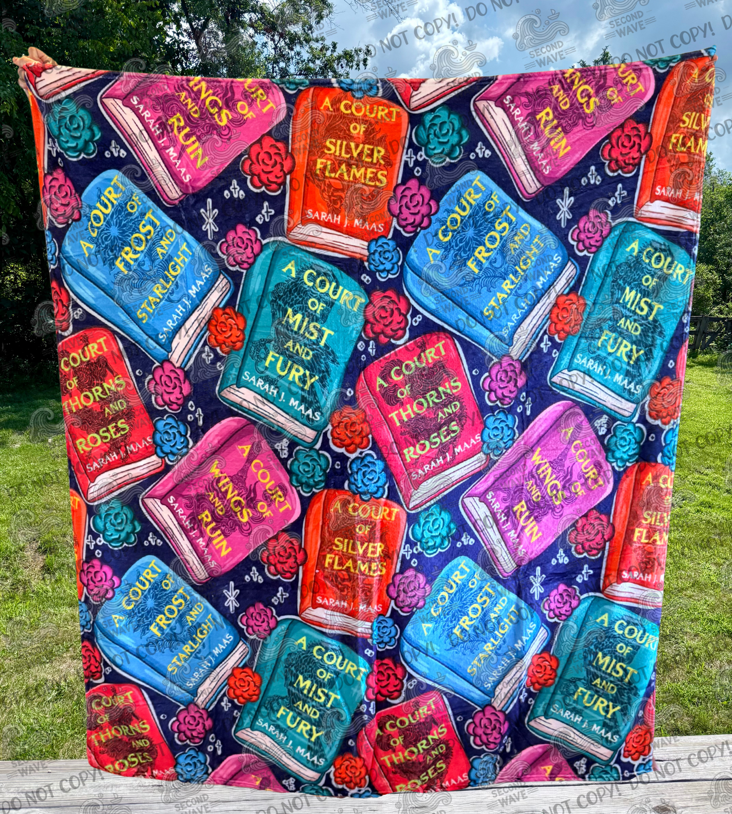 Sarah M Book Mashup 50x60 Inch Blanket