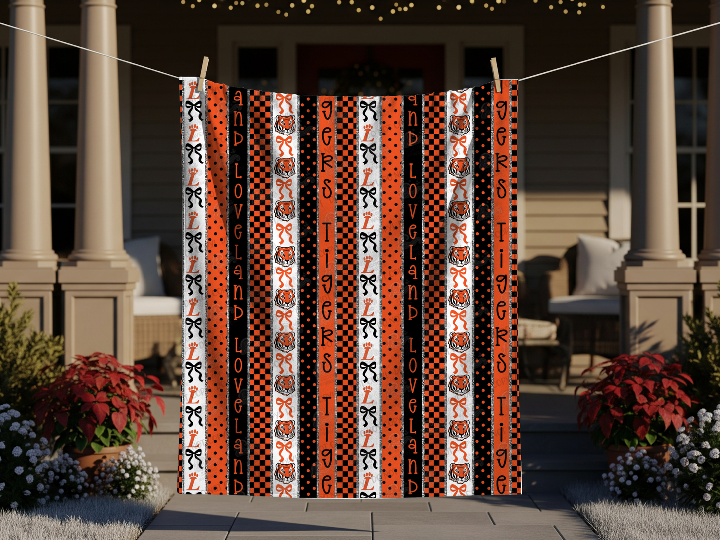 PREORDER Loveland Tigers Stripes Blanket