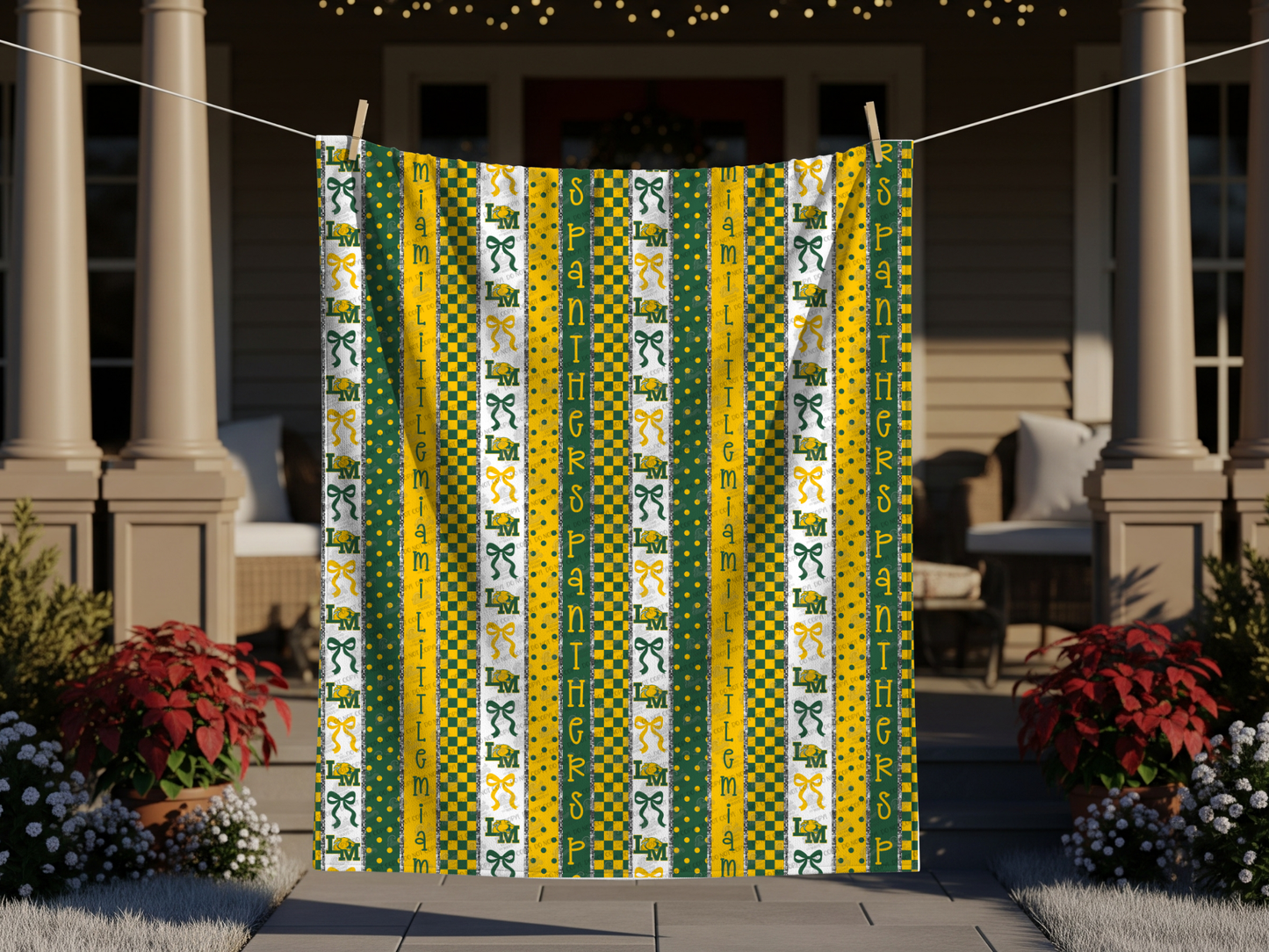 PREORDER Little Miami Panthers Stripes Blanket