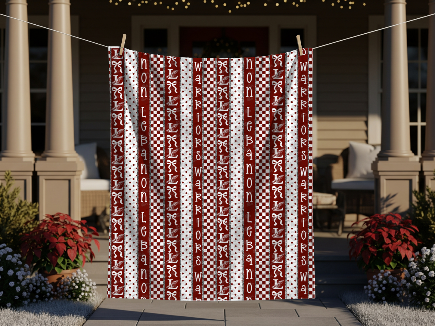 PREORDER Lebanon Warriors Stripes Blanket