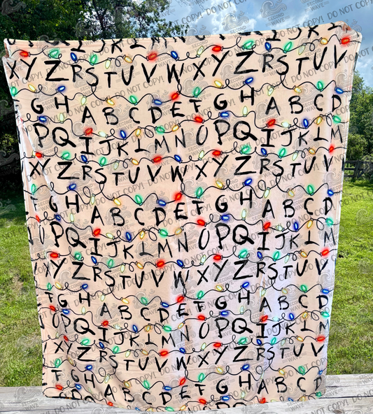 Sthings Letter and Lights 50x60 Inch Blanket