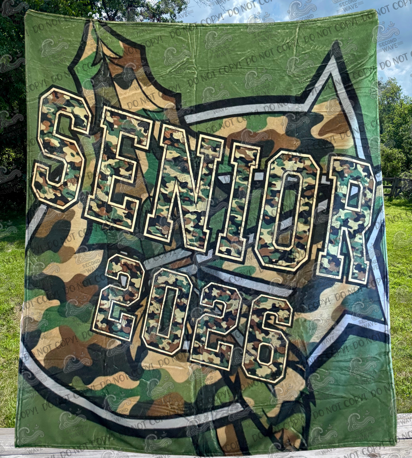 Goshen Senior Class of 2026 Camo 50x60 Inch Blanket