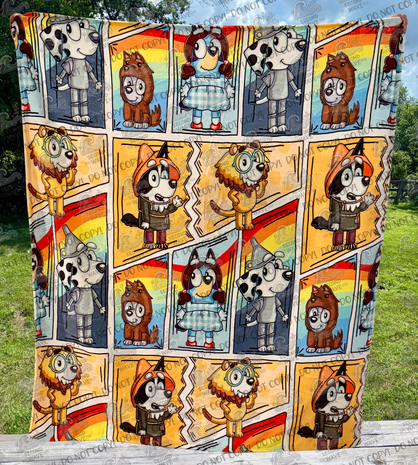 Blue Dog as WofOZ 50x60 Inch Blanket