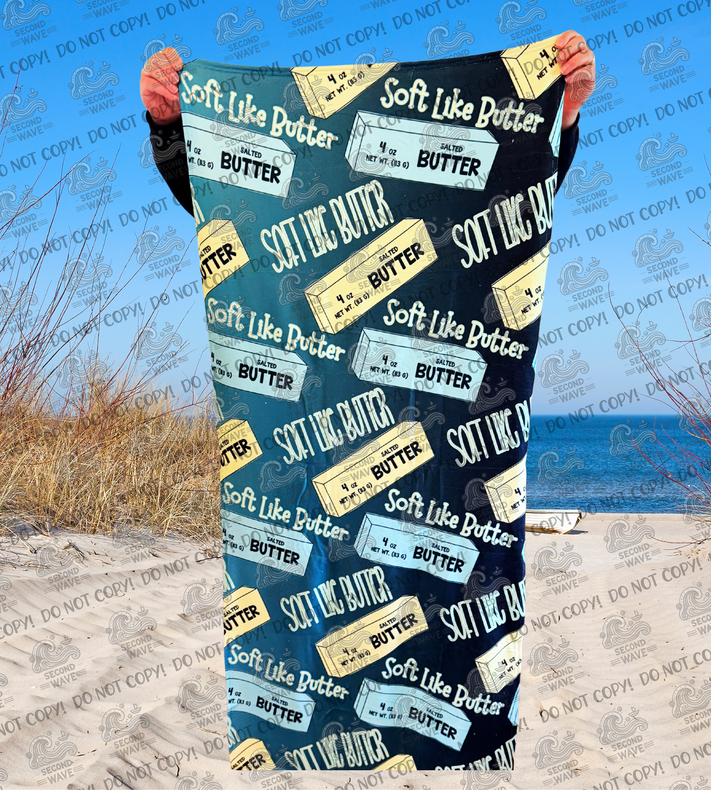 Butter (Green and Yellow) Beach Towel