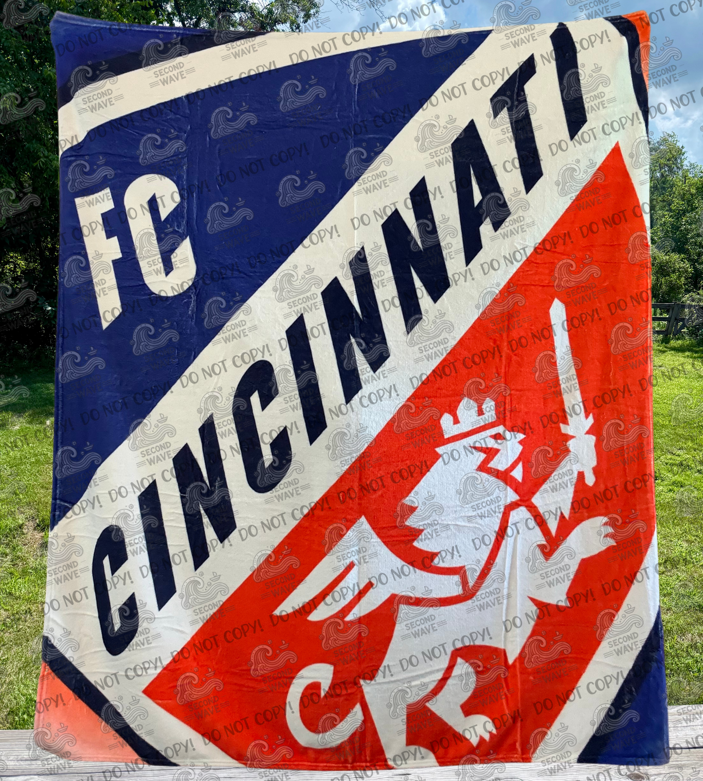 Cincinnati Soccer Full Design 50x60 Inch Blanket
