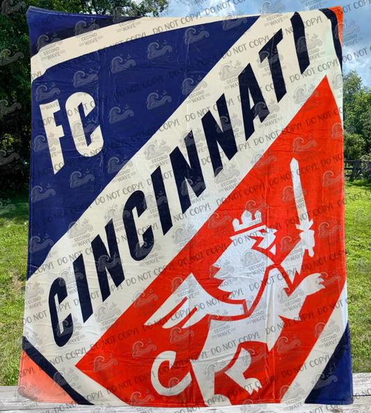 Cincinnati Soccer Full Design 50x60 Inch Blanket