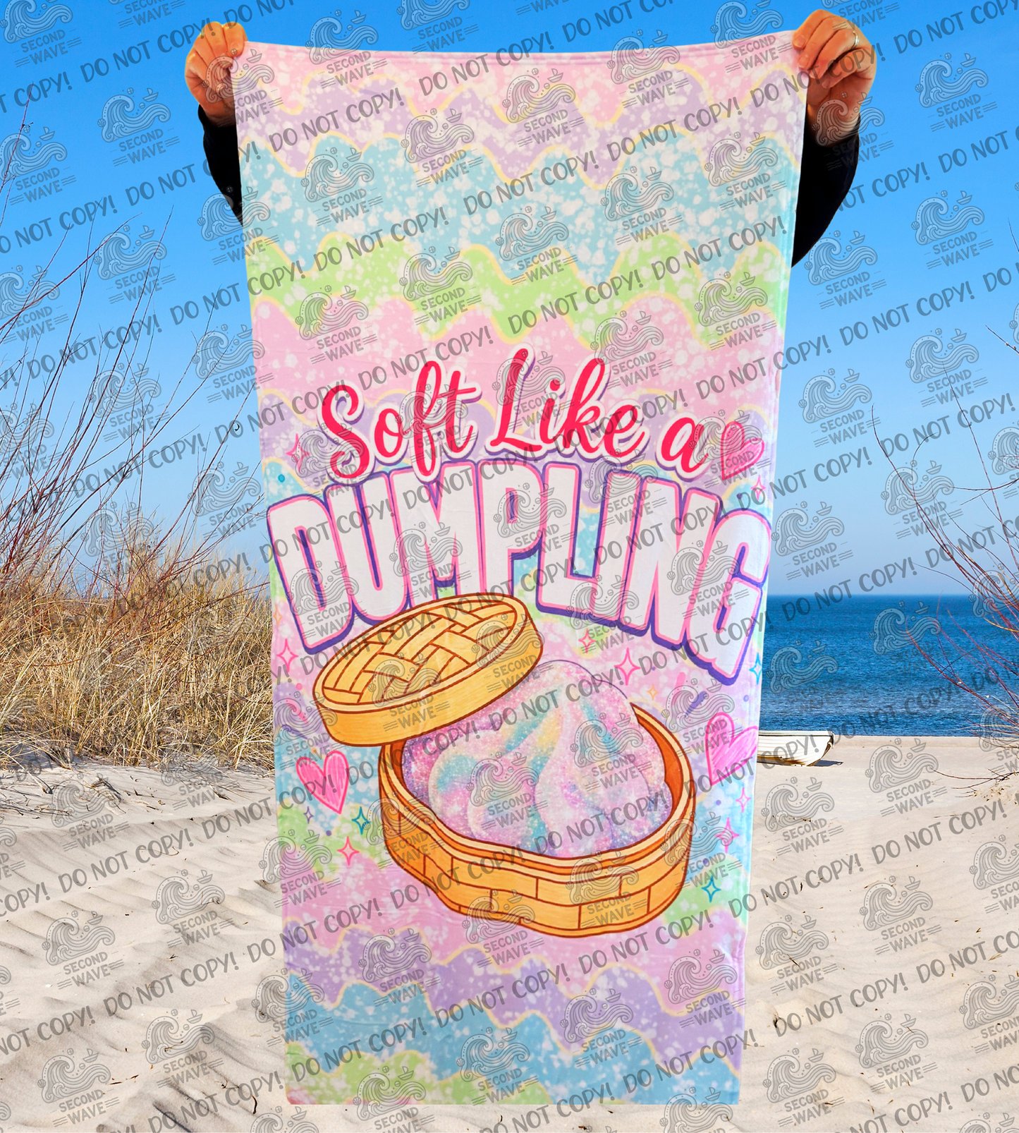 Soft Like A Dumpling Beach Towel
