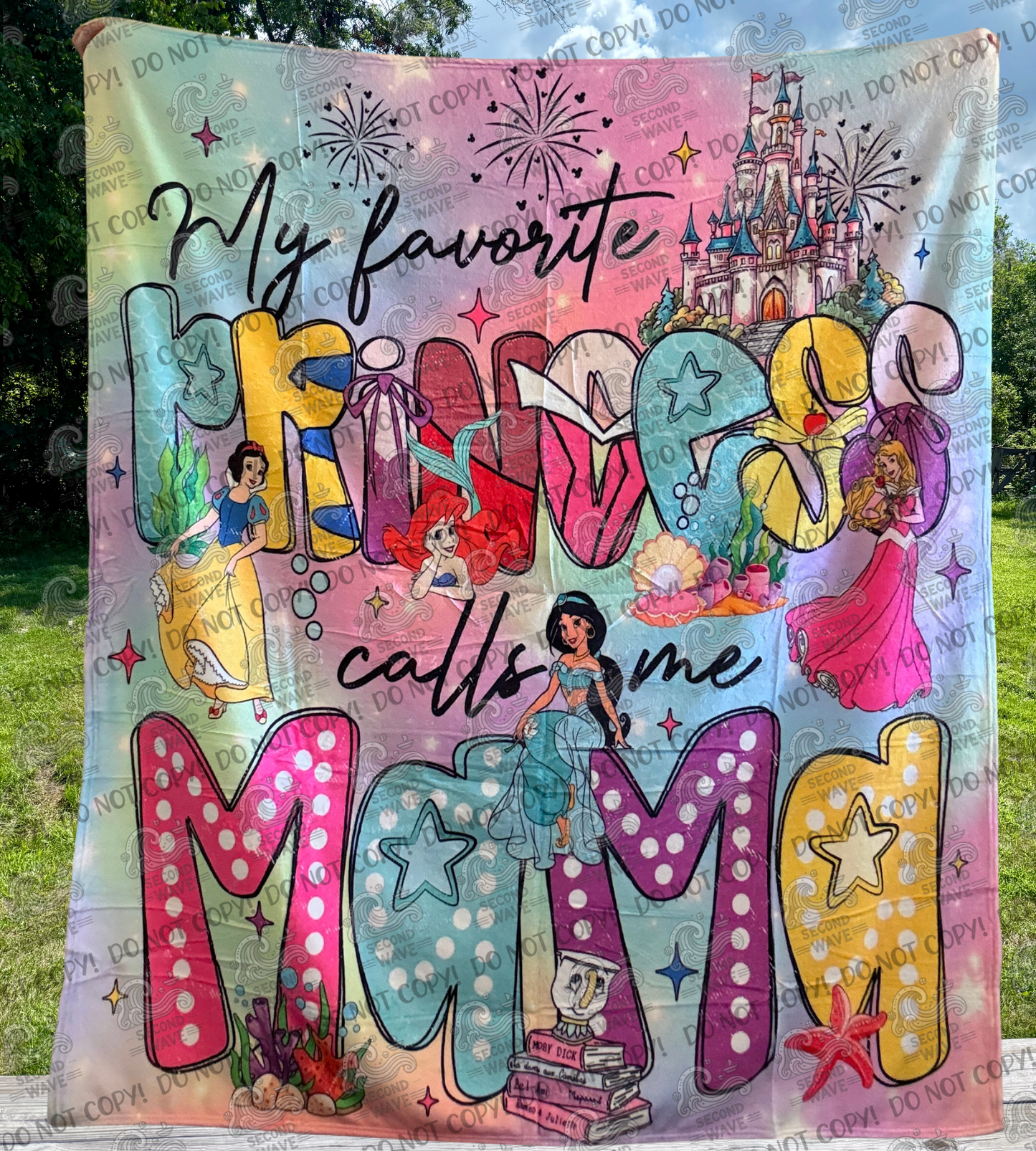 Mother- My Favorite Princess Calls Me Mama 50x60 Inch Blanket