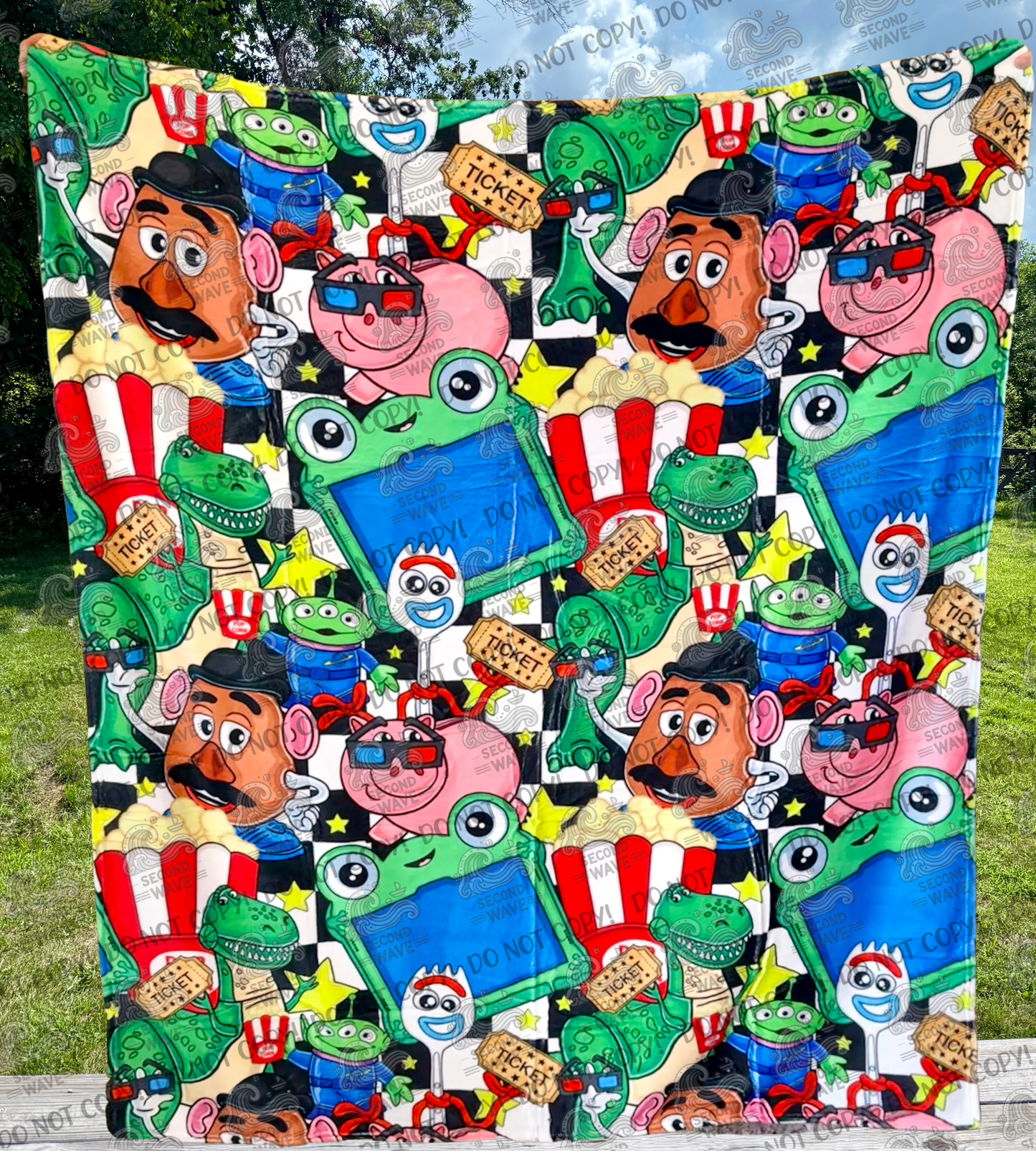 TS Popcorn iPad 50x60 Inch Blanket