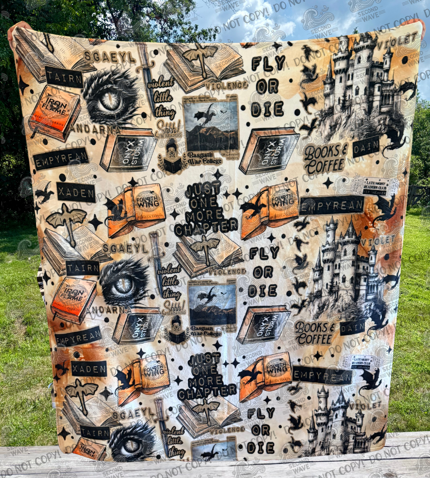 Rebecca Y Book Mashup 50x60 Inch Blanket