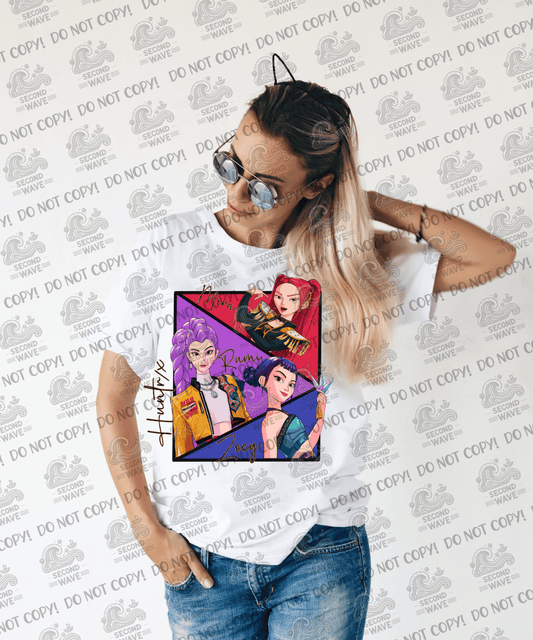 Huntrix Solid Colors Adult Tshirts, Crewnecks and Hoodies